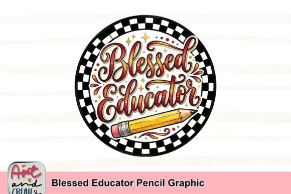 Blessed Educator Pencil Graphic: More Than Just a Font