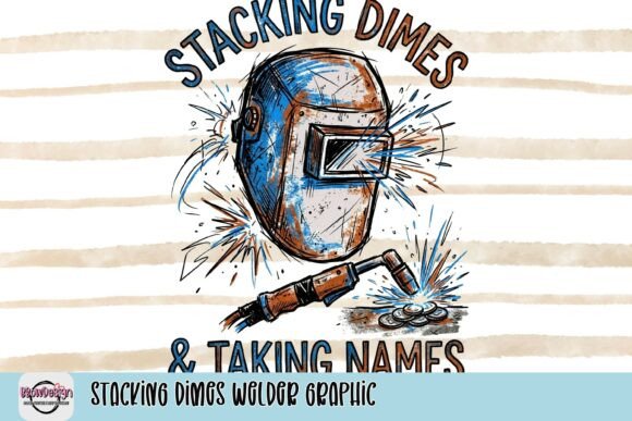 The Art of the Arc: Mastering the Stacking Dimes Welder Graphic